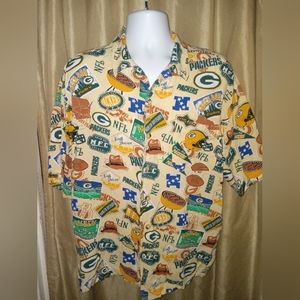Green Bay Packers Men's Button Down Shirt